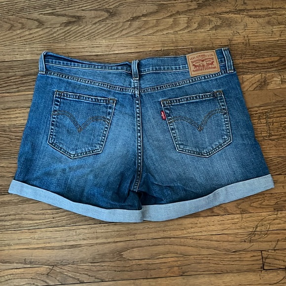 Levi's Pants - Women’s Levi’s Distressed Denim Cuffed Shorts